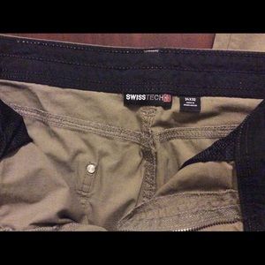 Swiss tech kaki pants